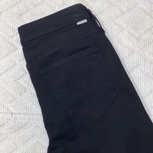 Mother looker ankle fray black ankle jeans, size 26